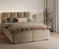 Čalúnená posteľ 160x200 cm PORTLAND Béžová Paris