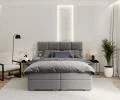 Čalúnená posteľ 180x200 cm PORTLAND Sivá Paris