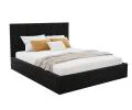 Čalúnená posteľ COLORADO 180x200 s kovovým zdvižným roštom Čierná