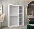Šatníková skriňa s posuvnými dverami a zrkadlom TORINO 150cm biela / artisan