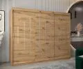 Šatníková skriňa s posuvnými dverami YORK - 250x200cm Dub Artisan