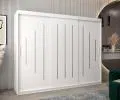 Šatníková skriňa s posuvnými dverami YORK - 250x200cm Biela