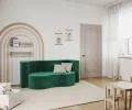 Rozkladacia pohovka TWIST ZELENÁ TRINITY 120x200cm