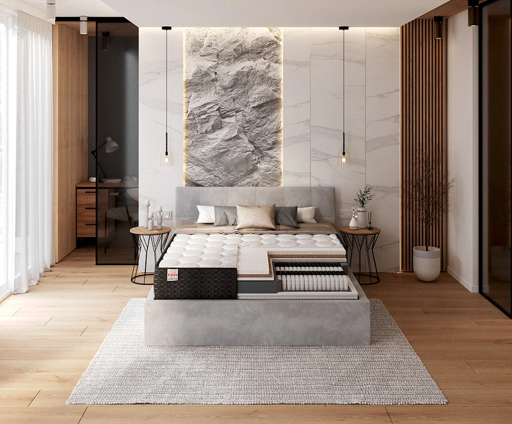 Taštičkový matrac BRAVO CASHMERE 180x200cm 23cm
