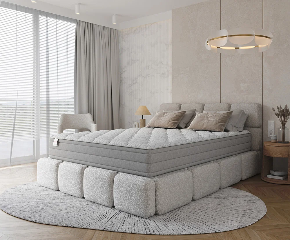 Penový matrac AVELLINO NANO JERSEY BORDER VISCO 180x200 cm 27 cm