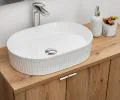 Keramické umývadlo BEYOND 5 na dosku, 48 cm, biely matný povrch