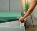 Plachta JERSEY s gumou 200x200 cm ZELENÁ