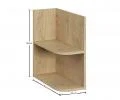 Kúpeľňový dolný otvorený regál DUB CREMONA 20 cm