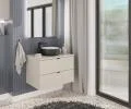 Kúpeľňová skrinka pod umývalo DALIA CASHMERE 80 cm / 2 zásuvky