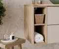 Kúpeľňový otvorený regál pod dosku DUB CREMONA 20 cm