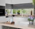 Granitový drez ELITE biely + sifón chróm 70 x 50 x 21 cm