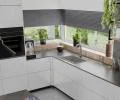 Granitový drez ELITE sivý + sifón zlatý 70 x 50 x 21 cm