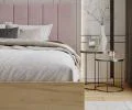 Čalúnená posteľ GRENADA 180x200 cm so zdvižným roštom ružová