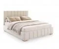 Čalúnená posteľ AUSTIN 160x200cm Béžová Boucle s úložným priestorom kovový rošt