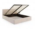 Čalúnená posteľ FRESIA 90x200cm Krémová Paris s úložným priestorom kovový rošt