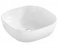 Keramické umývadlo SMILE, biela, 41 cm
