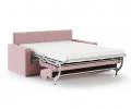 Rozkladacia pohovka VIBO RUŽOVÁ SZTRUKS 140x197cm