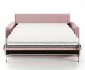 Rozkladacia pohovka VIBO RUŽOVÁ SZTRUKS 140x197cm
