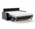 Rozkladacia pohovka VIBO ČIERNA SZTRUKS 140x197cm