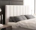 Čalúnená posteľ COLORADO 200x200 s kovovým zdvižným roštom BIELA