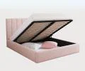 Čalúnená posteľ COLORADO 200x200 s kovovým zdvižným roštom RŮŽOVÁ