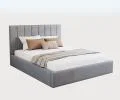 Čalúnená posteľ COLORADO 200x200 s kovovým zdvižným roštom SIVÁ TRINITY