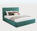 Čalúnená posteľ COLORADO 200x200 s kovovým zdvižným roštom TYRKYSOVÁ TRINITY