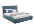 Luxusná posteľ COLORADO 160x200 s kovovým zdvižným roštom Modrá PARIS