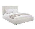 Luxusná posteľ COLORADO 160x200 s kovovým zdvižným roštom Biely PARIS
