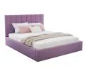 Luxusná posteľ COLORADO 120x200 s kovovým zdvižným roštom Fialová PARIS
