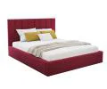 Luxusná posteľ COLORADO 180x200 s kovovým zdvižným roštom Vínová PARIS