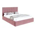 Luxusná posteľ COLORADO 120x200 s kovovým zdvižným roštom Lososová PARIS