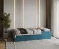 Rozkladacia pohovka TWIST MODRÁ SZTRUKS 120x200