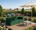 Rozkladacia pohovka AVIO GARDEN ZELENÁ vodeodoná 200x200