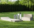 Rozkladacia záhradná pohovka SUZI GARDEN BÉŽOVÁ vodeodolná 70x200 výška 14 cm