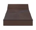 Rozkladacia záhradná pohovka SUZI GARDEN HNEDÁ vodeodolná 70x200 výška 14 cm