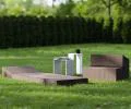 Rozkladacia záhradná pohovka SUZI GARDEN HNEDÁ vodeodolná 70x200 výška 14 cm