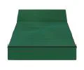 Rozkladacia záhradná pohovka SUZI GARDEN ZELENÁ vodeodolná 70x200 výška 14 cm