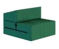 Rozkladacia záhradná pohovka SUZI GARDEN ZELENÁ vodeodolná 70x200 výška 14 cm