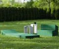 Rozkladacia záhradná pohovka SUZI GARDEN ZELENÁ vodeodolná 70x200 výška 14 cm