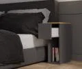 Nočný stolík GALAX 20 ŠEDÁ / ARTISAN