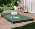 Rozkladacia záhradná pohovka SUZI GARDEN ZELENÁ vodeodolná 120x200 výška 9 cm