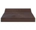 Rozkladacia záhradná pohovka SUZI GARDEN HNEDÁ vodeodolná 120x200 výška 14 cm