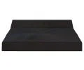 Rozkladacia záhradná pohovka SUZI GARDEN ČIERNA vodeodolná 120x200 výška 14 cm