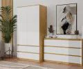 Komoda MALWA M6 120cm ARTISAN / BIELA matná