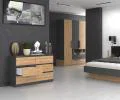 Komoda MALWA M6 120cm ŠEDÁ / ARTISAN matná