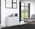 Komoda MALWA M6 120cm BIELA matná