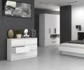 Komoda MALWA M6 120cm BIELA matná
