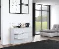 Komoda MALWA M6 120cm BIELA matná