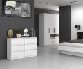 Komoda MALWA M6 120cm BIELA matná